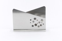Clobber 1 Compartments Stainless Steel Napkin Holder(Steel, Silver)