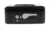 shraddha collections Lever 2 Compartments Steel Cash Box(Black)
