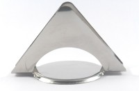 Clobber 1 Compartments Stainless Steel Napkin Holder Pyramid(Silver)