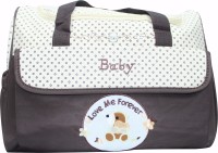 KIWI Brown Mini Polka Dots Diaper Bag(Multicolor)