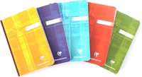 Clairefontaine 170 mm x 110 mm (Set of 5) Regular Notebook Lined 96 Pages(Multicolor)