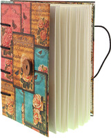 CRAFT CLUB Floral Blocks Print In Special Binding A5 Notebook Unruled 144 Pages(Multicolor)