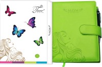 Tiara Diaries Pregnancy Journal cum planner & record book A5 Journal Ruled 140 Pages(Lime Green)