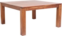 Evok Solid Wood 6 Seater Dining Table(Finish Color - Brown)   Furniture  (Evok)