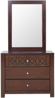 HomeTown Solid Wood Dressing Table(Finish Color - WENGE)   Computer Storage  (HomeTown)