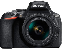 NIKON D5600 DSLR Camera Body with Single Lens: AF-P DX Nikkor 18-55 MM F/3.5-5.6G VR (16 GB SD Card)(Black)