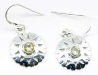 YugshaJewels Sparkling Citrine Sterling Silver Dangle Earring YugshaJewels Sparkling Citrine Sterling Silver Dangle Earring