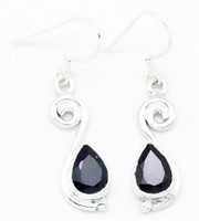 YugshaJewels Sparkling YJE-889 Garnet Sterling Silver Dangle Earring YugshaJewels Sparkling YJE-889 Garnet Sterling Silver Dangle Earring