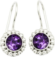 YugshaJewels Elegant YJE-1345 Amethyst Sterling Silver Dangle Earring YugshaJewels Elegant YJE-1345 Amethyst Sterling Silver Dangle Earring