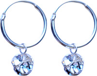 Abhooshan Crystal Sterling Silver Hoop Earring RS.299.00