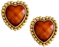 Being Women Elegant Brown Heart Alloy Stud Earring RS.209.00