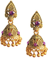 Being Women Pink-Stone Traditional Ethinic Alloy Jhumki Earring RS.271.00