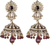 Taj Pearl Ethnic Victorian Brass Jhumki Earring