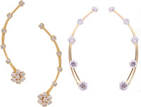 Archi Collection Style Diva Cubic Zirconia Alloy Earring Set RS.399.00