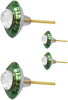 Being Women Elegant Green Fashion Combo Alloy Earring Set RS.205.00