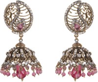Taj Pearl Traditional Victorian Brass Jhumki Earring