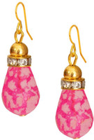 Being Women Elegant Pink Fashion Alloy Dangle Earring RS.205.00