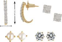 Archi Collection Trendy Cubic Zirconia Alloy Earring Set RS.399.00