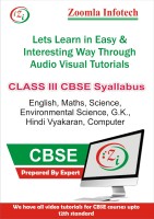 Zoomla Infotech Class 3 CBSE English, Maths, Science, Environmental Science, G.k., Hindi Vyakaran, Computer Video Tutorials(DVD) - Price 499 65 % Off  