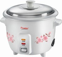 Prestige 42208 Electric Rice Cooker with Steaming Feature(0.5 L, White)
