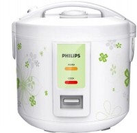PHILIPS HD3017/57 / HD3017/08 Electric Rice Cooker with Steaming Feature(1.8 L, White, Green)