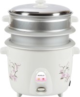 HAVELLS Riso 2 Bowl 1.8 OL Electric Rice Cooker with Steaming Feature(1.8 L, White)