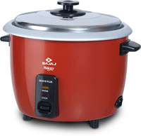 BAJAJ Majesty Electric Rice Cooker with Steaming Feature(1.8 L, Red)