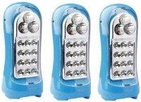 View TRISHA Set Of 3 Dp 15 LED Rechargeable Emergency Lights(Multicolor) Home Appliances Price Online(Trisha)
