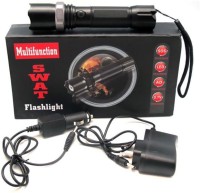 View MTC 3 Modes Recharegable Led Multifunction Flashlight Swat Torches(Black) Home Appliances Price Online(MTC)