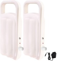 View GO Power Om Lite (Set of 2) With Charger Rechargeable Emergency Lights(White) Home Appliances Price Online(GO Power)