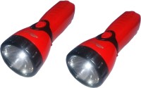 View Tuscan Premium Focus Set of 2Pcs Rechargeable LED Torches(Red, Black) Home Appliances Price Online(Tuscan)