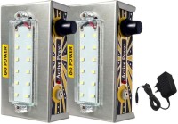 View GO Power Ultra Bright LED (Set of 2) Rechargeable Emergency Lights(Grey) Home Appliances Price Online(GO Power)