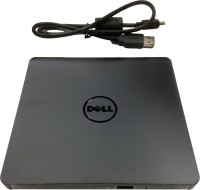 Dell Genuine External USB Slim DVD+/-RW 5MMCG Optical Drive External DVD Writer(Black)   Laptop Accessories  (Dell)