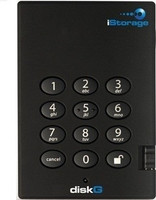 iStorage diskGenie 250GB (128 Bit Encryption) 250 GB External Hard Disk Drive(Black)