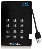 iStorage diskAshur 500GB (256 Bit Encryption) 500 GB External Hard Disk Drive(Black)