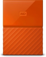 WD My Passport 4 TB Wired External Hard Disk Drive (HDD)(Orange)