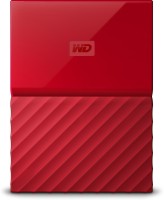 WD My Passport 4 TB Wired External Hard Disk Drive(Red)