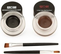 Pears ADS Eye Studio Long Wear Drama Black Brown Gel Eyeliner 3+3 = 6 g(Jet Black, Brown) - Price 199 83 % Off  