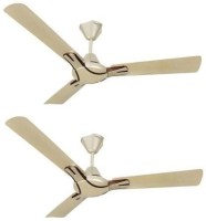 View Havells Nicola - Pack of 2 3 Blade Ceiling Fan(Gold) Home Appliances Price Online(Havells)