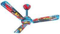 USHA Kids Hot Wheel 3 Blade Ceiling Fan(Multicolor, Pack of 1)