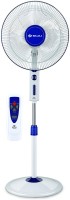 View Bajaj Victor Remote 3 Blade Pedestal Fan(White) Home Appliances Price Online(Bajaj)