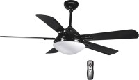 Luminous Luxreeza 1320mm (52) Remote decorative 5 Blade Ceiling Fan(Black)