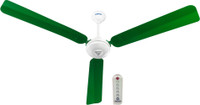 Superfan SUPER V1 1400mm (56") Super Energy Efficient 40W BLDC Ceiling Fan With Remote Control 1400 mm BLDC Motor with Remote 3 Blade Ceiling Fan(Green, Pack of 1)