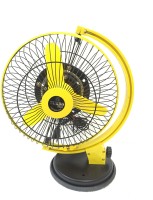 Turbo 4000 Stormy High Speed 9inch 3 Blade Table Fan(Black & Yellow)   Home Appliances  (Turbo 4000)