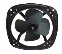 View Turbo 4000 High Speed 12 inch 4 Blade Exhaust Fan(Black) Home Appliances Price Online(Turbo 4000)