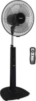 View Luminous Brizza 400MM Remote 3 Blade Pedestal Fan(Black) Home Appliances Price Online(Luminous)