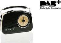 Konig DAB+ retro FM Radio(Black)