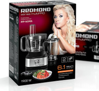 REDMOND RFP-M3905 700 W Food Processor(Black, Metallic)