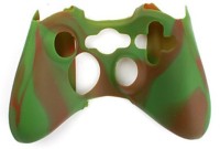 microware Controller Silicone Skins Cover Sleeve  Gaming Accessory Kit(Green, Brown, For Xbox 360)