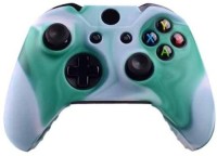 microware Xbox One Controller Silicone Skins Cover Sleeve  Gaming Accessory Kit(Green, White, For Xbox One)